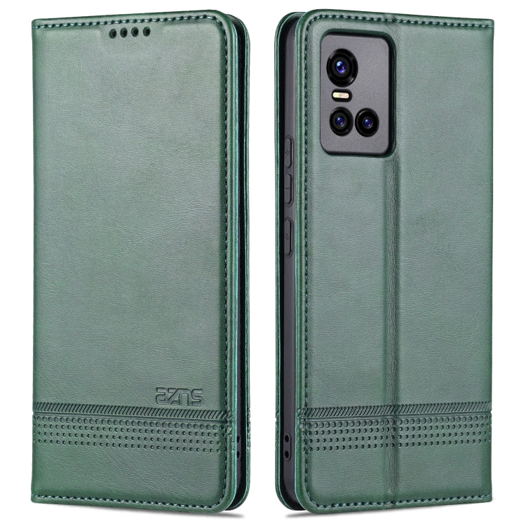 For vivo S10 AZNS Magnetic Calf Texture Horizontal Flip Leather Case with Card Slots & Holder & Wallet