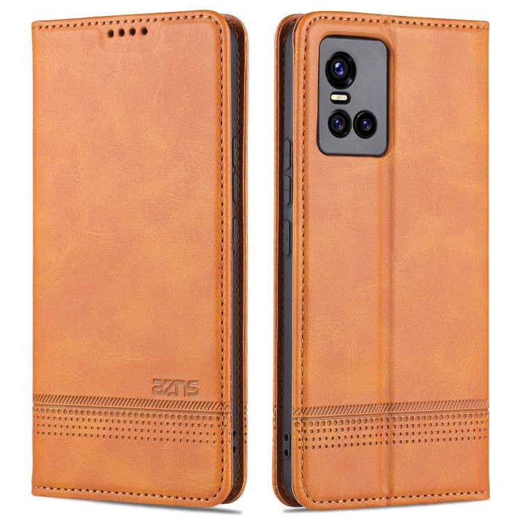 For vivo S10 AZNS Magnetic Calf Texture Horizontal Flip Leather Case with Card Slots & Holder & Wallet