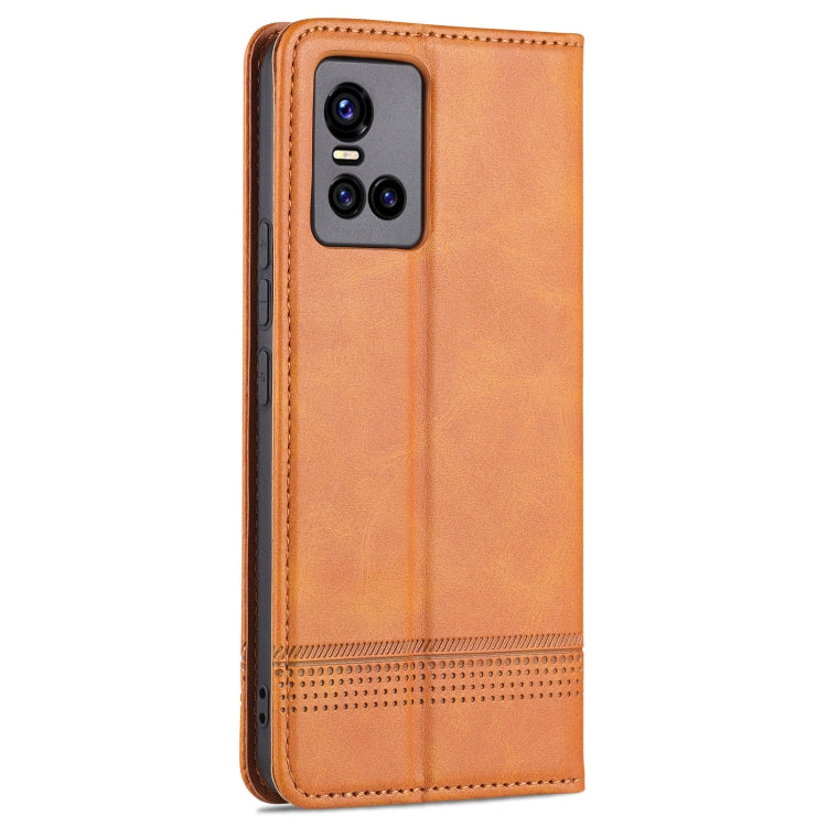 For vivo S10 AZNS Magnetic Calf Texture Horizontal Flip Leather Case with Card Slots & Holder & Wallet