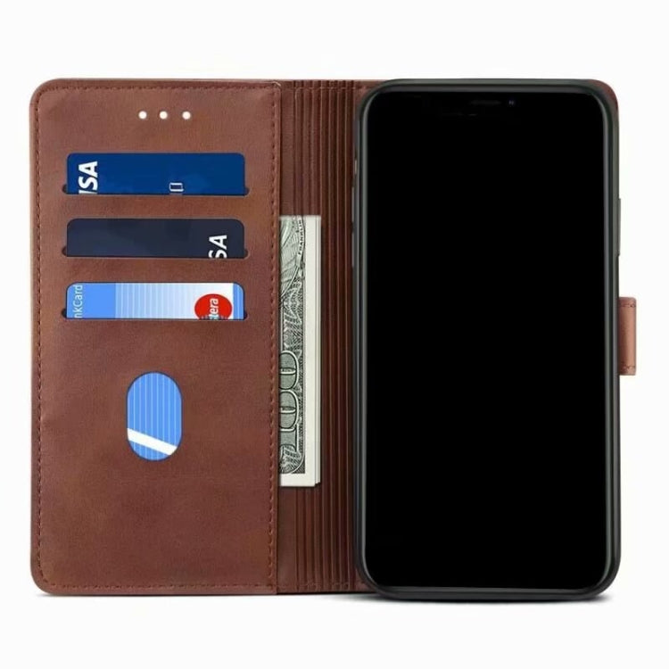 For iPhone 13 mini GUSSIM Business Style Horizontal Flip Leather Case with Holder & Card Slots & Wallet