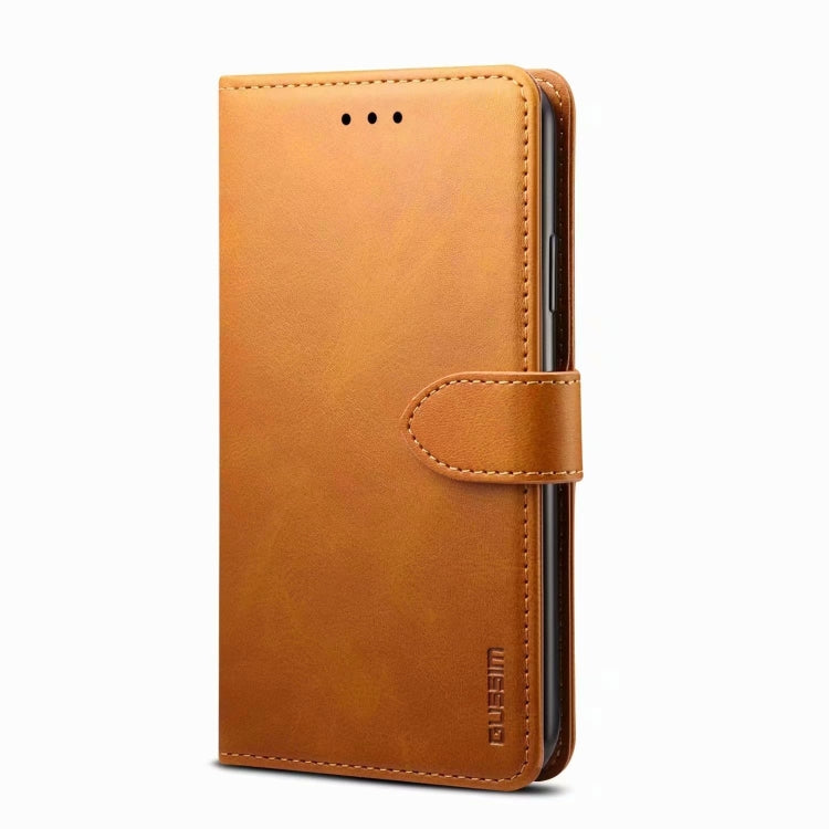 For iPhone 13 mini GUSSIM Business Style Horizontal Flip Leather Case with Holder & Card Slots & Wallet