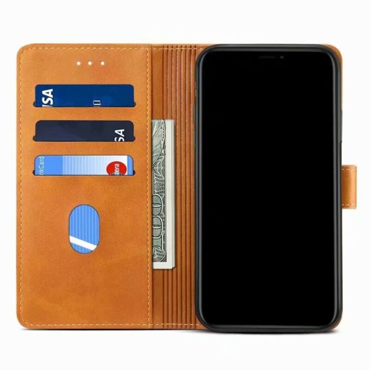 For iPhone 13 mini GUSSIM Business Style Horizontal Flip Leather Case with Holder & Card Slots & Wallet