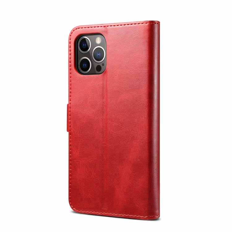 For iPhone 13 GUSSIM Business Style Horizontal Flip Leather Case with Holder & Card Slots & Wallet