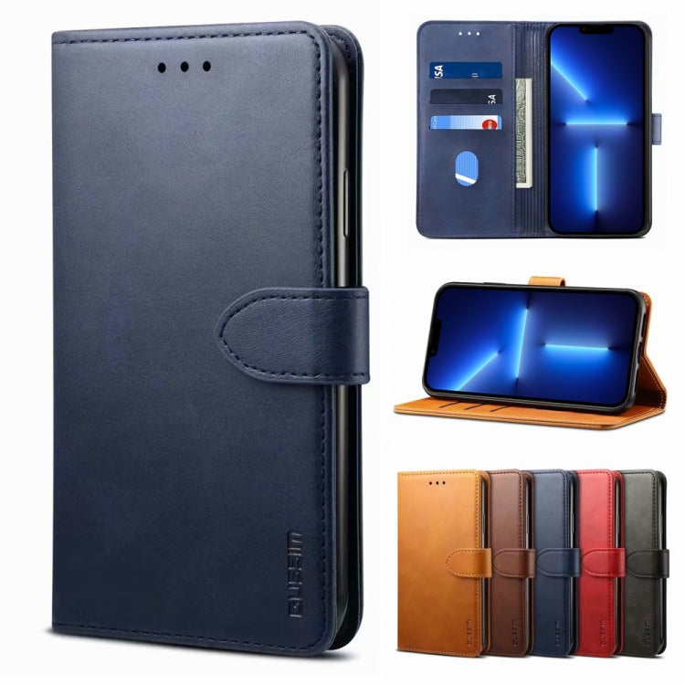 For iPhone 13 Pro GUSSIM Business Style Horizontal Flip Leather Case with Holder & Card Slots & Wallet