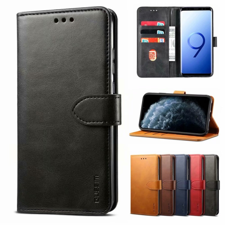 For iPhone 13 Pro Max GUSSIM Business Style Horizontal Flip Leather Case with Holder & Card Slots & Wallet