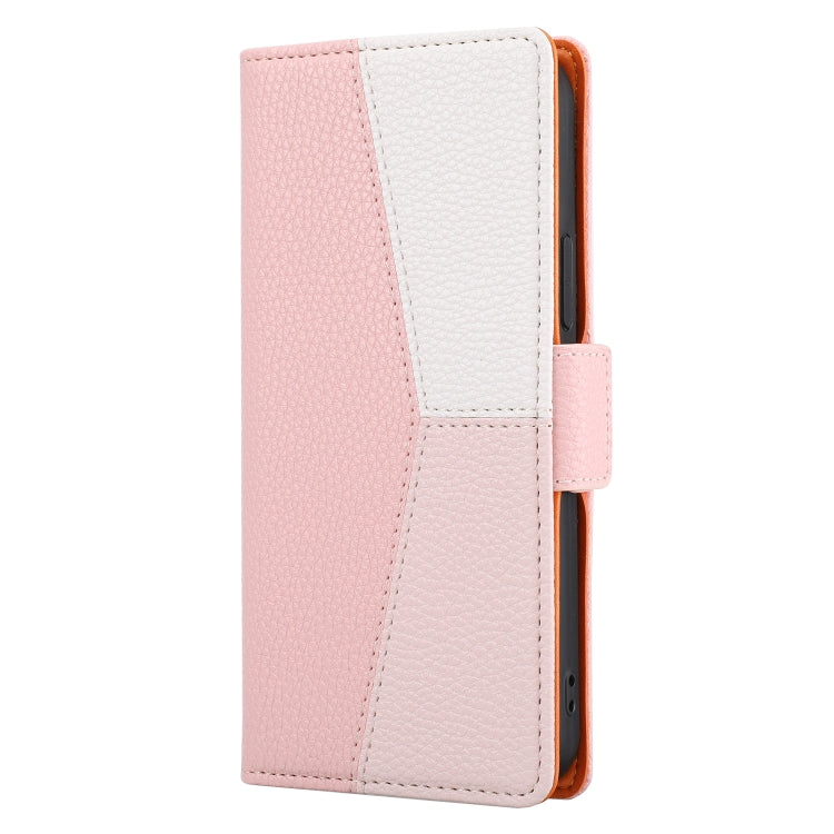 For iPhone 13 Pro Max Litchi Texture Color Matching Horizontal Flip Leather Case with Card Slots & Holder & Wallet & Photo Frame