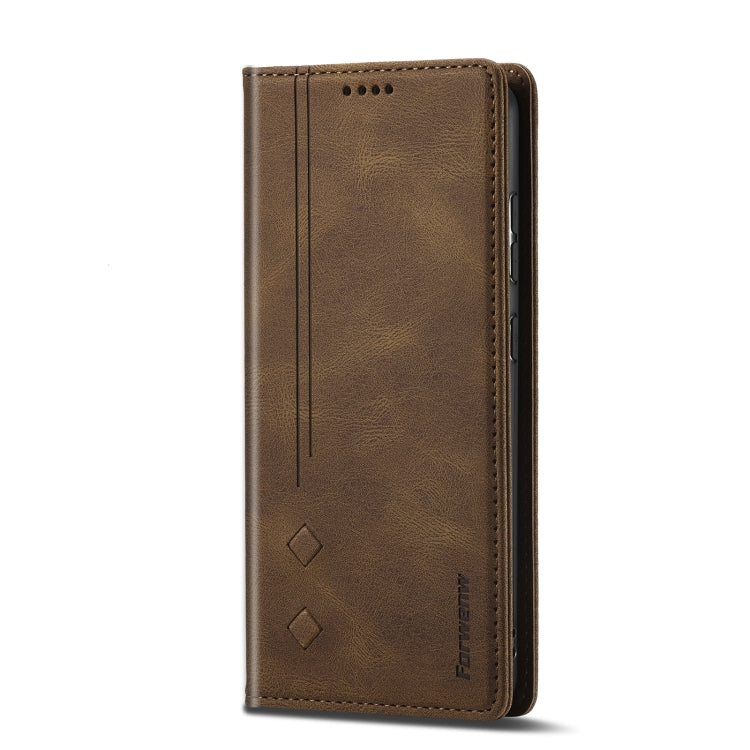 For Samsung Galaxy A52 5G Forwenw F2 Series Magnetic Horizontal Flip Leather Case with Holder & Card Slots & Wallet
