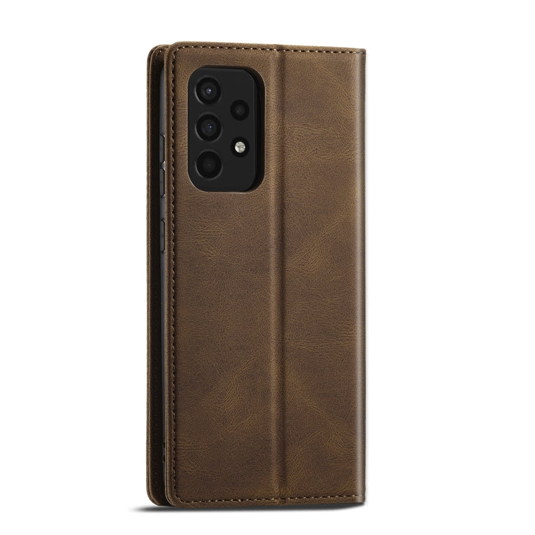 For Samsung Galaxy A52 5G Forwenw F2 Series Magnetic Horizontal Flip Leather Case with Holder & Card Slots & Wallet