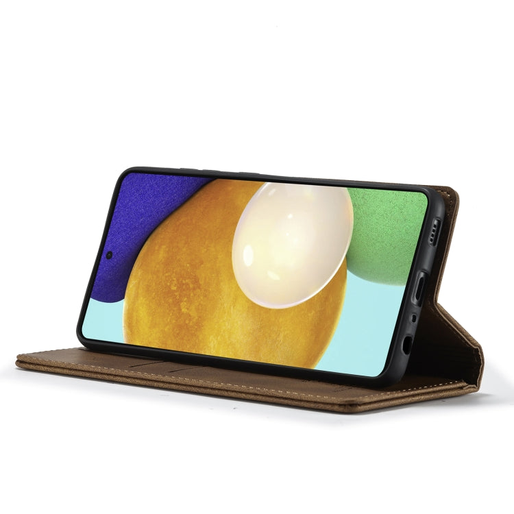 For Samsung Galaxy A52 5G Forwenw F2 Series Magnetic Horizontal Flip Leather Case with Holder & Card Slots & Wallet