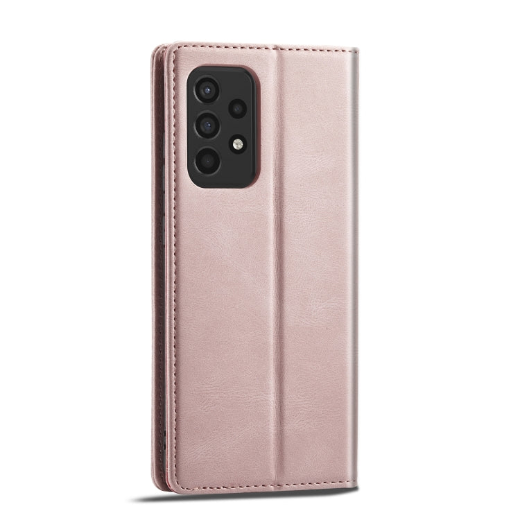 For Samsung Galaxy A52 5G Forwenw F2 Series Magnetic Horizontal Flip Leather Case with Holder & Card Slots & Wallet