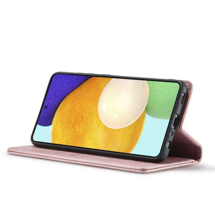 For Samsung Galaxy A52 5G Forwenw F2 Series Magnetic Horizontal Flip Leather Case with Holder & Card Slots & Wallet