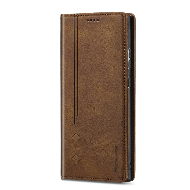 For Samsung Galaxy Note20 Ultra Forwenw F2 Series Magnetic Horizontal Flip Leather Case with Holder & Card Slots & Wallet
