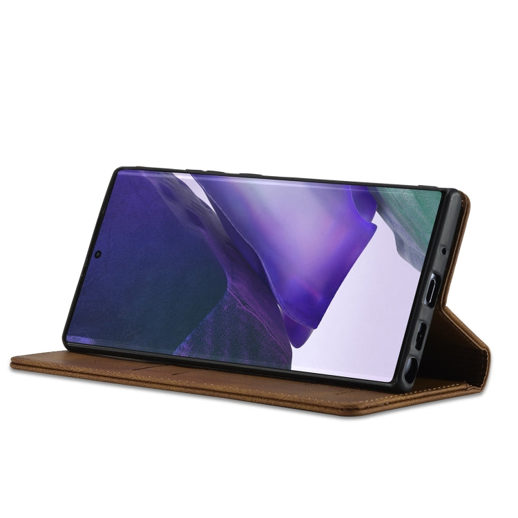For Samsung Galaxy Note20 Ultra Forwenw F2 Series Magnetic Horizontal Flip Leather Case with Holder & Card Slots & Wallet