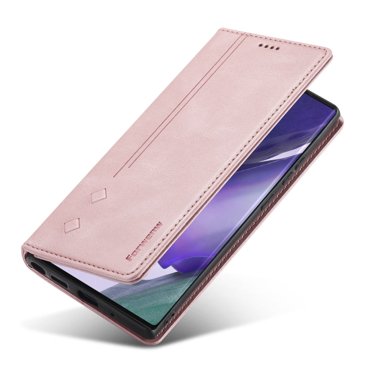 For Samsung Galaxy Note20 Ultra Forwenw F2 Series Magnetic Horizontal Flip Leather Case with Holder & Card Slots & Wallet