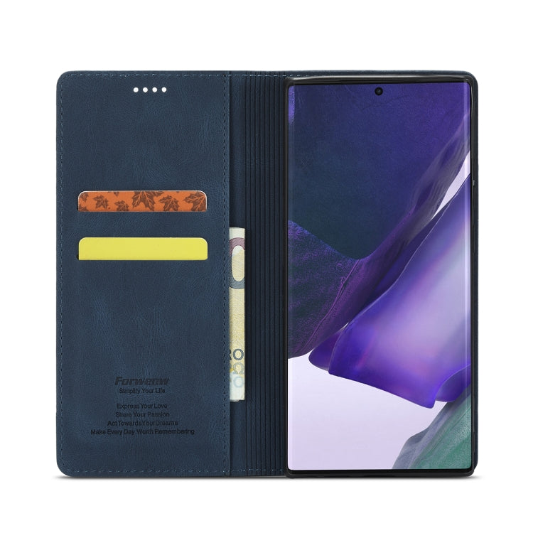 For Samsung Galaxy Note20 Ultra Forwenw F2 Series Magnetic Horizontal Flip Leather Case with Holder & Card Slots & Wallet