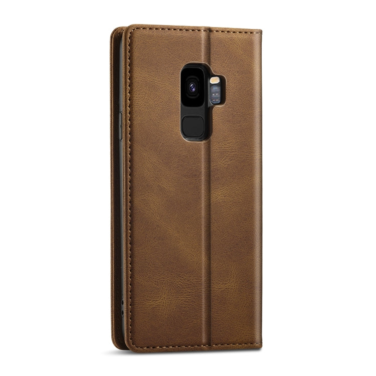 For Samsung Galaxy S9 Forwenw F2 Series Magnetic Horizontal Flip Leather Case with Holder & Card Slots & Wallet
