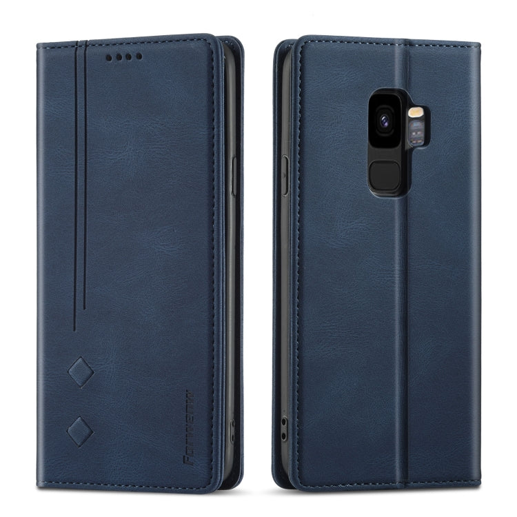 For Samsung Galaxy S9 Forwenw F2 Series Magnetic Horizontal Flip Leather Case with Holder & Card Slots & Wallet