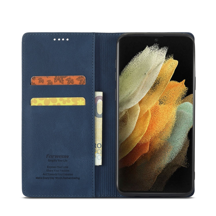 For Samsung Galaxy S9 Forwenw F2 Series Magnetic Horizontal Flip Leather Case with Holder & Card Slots & Wallet