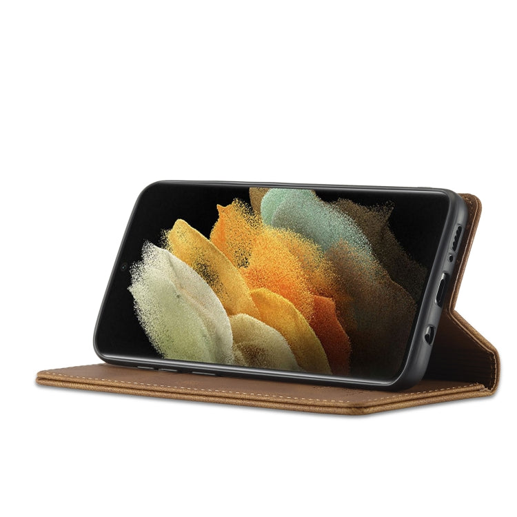 For Samsung Galaxy S9+ Forwenw F2 Series Magnetic Horizontal Flip Leather Case with Holder & Card Slots & Wallet
