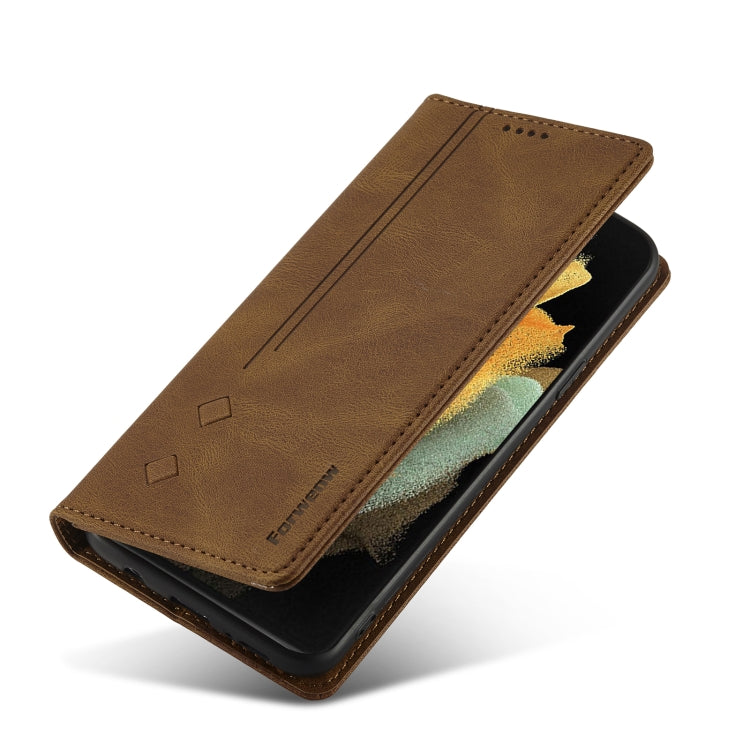 For Samsung Galaxy S9+ Forwenw F2 Series Magnetic Horizontal Flip Leather Case with Holder & Card Slots & Wallet