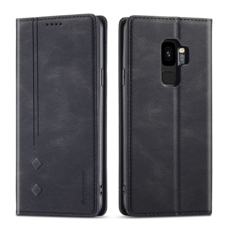 For Samsung Galaxy S9+ Forwenw F2 Series Magnetic Horizontal Flip Leather Case with Holder & Card Slots & Wallet
