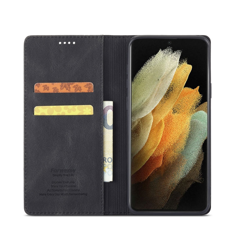 For Samsung Galaxy S9+ Forwenw F2 Series Magnetic Horizontal Flip Leather Case with Holder & Card Slots & Wallet