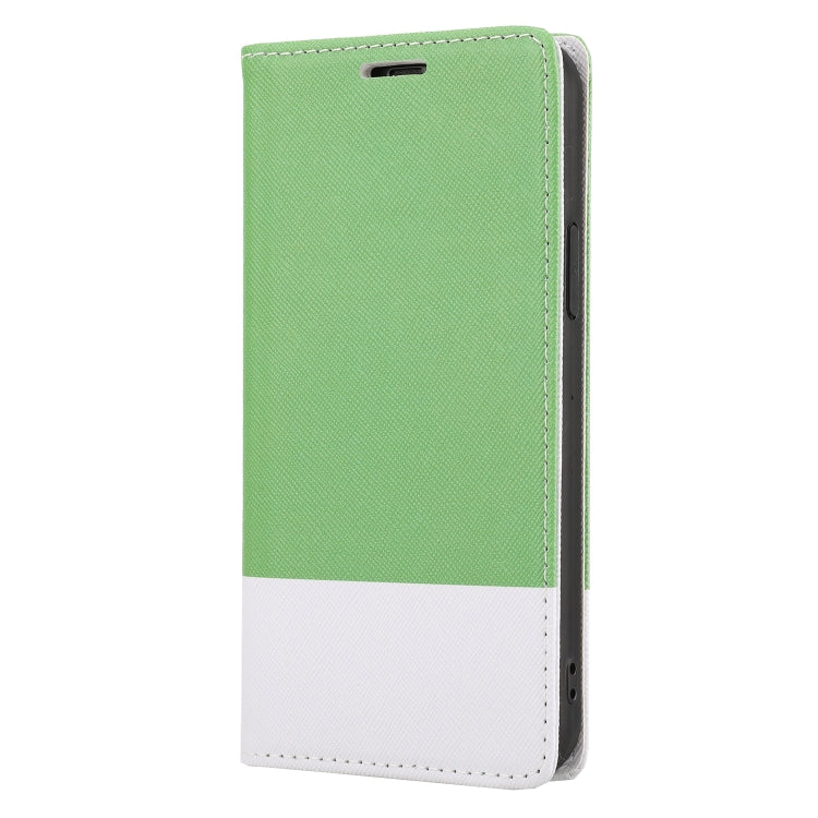 For iPhone 13 mini Cross Texture Color Matching Strong Magnetic Horizontal Flip Leather Case with Card Slots & Holder & Wallet