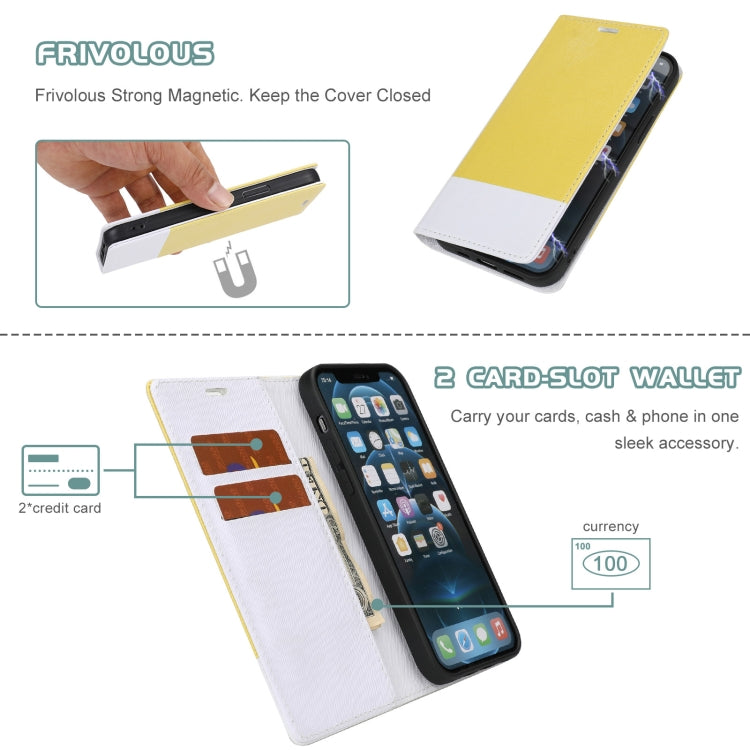 For iPhone 13 Cross Texture Color Matching Strong Magnetic Horizontal Flip Leather Case with Card Slots & Holder & Wallet