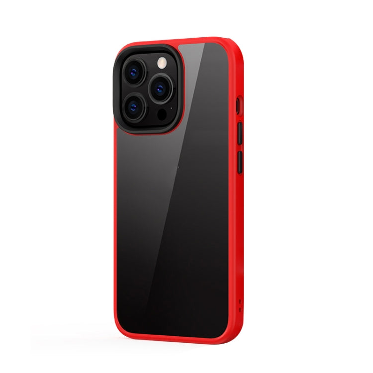 For iPhone 13 Pro Ming Shield Hybrid Frosted Transparent PC + TPU Scratchproof Shockproof Case