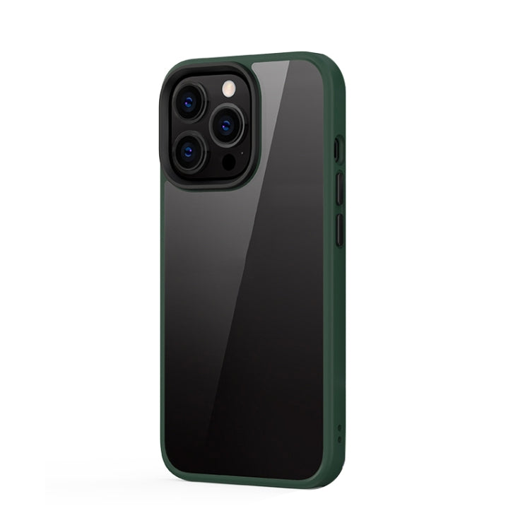 For iPhone 13 Pro Ming Shield Hybrid Frosted Transparent PC + TPU Scratchproof Shockproof Case