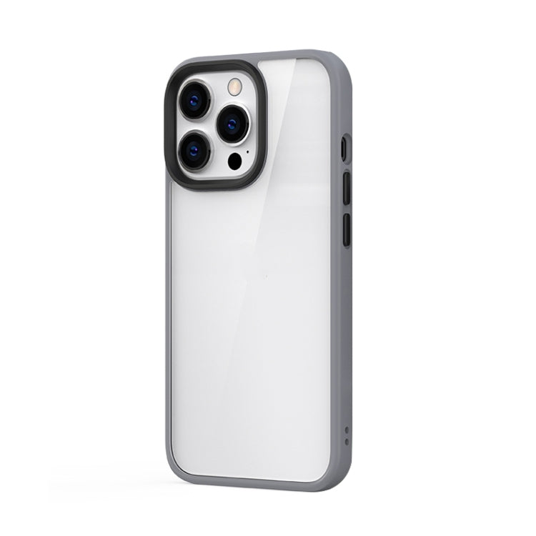 For iPhone 13 Pro Ming Shield Hybrid Frosted Transparent PC + TPU Scratchproof Shockproof Case