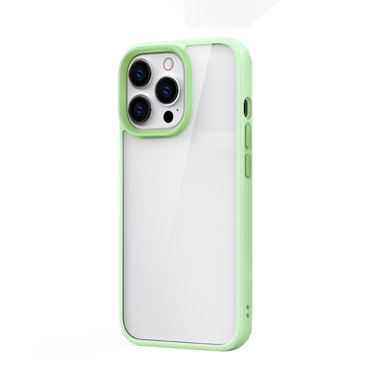 For iPhone 13 Pro Ming Shield Hybrid Frosted Transparent PC + TPU Scratchproof Shockproof Case