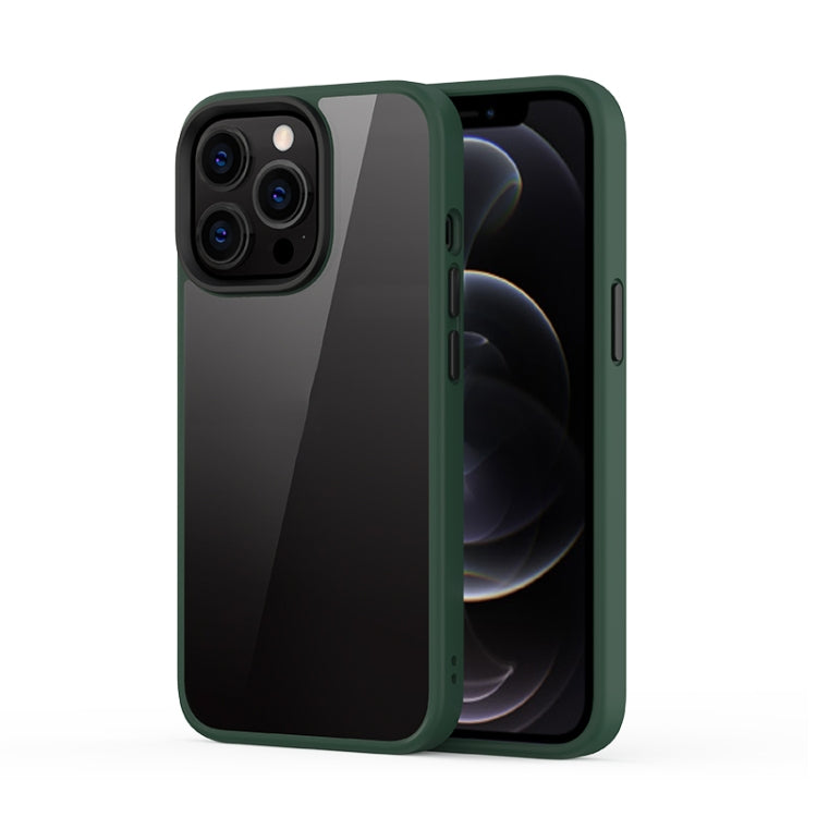 For iPhone 13 Pro Max Ming Shield Hybrid Frosted Transparent PC + TPU Scratchproof Shockproof Case