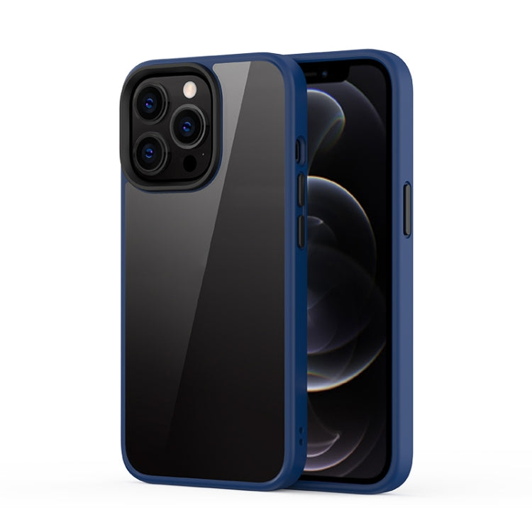 For iPhone 13 Pro Max Ming Shield Hybrid Frosted Transparent PC + TPU Scratchproof Shockproof Case