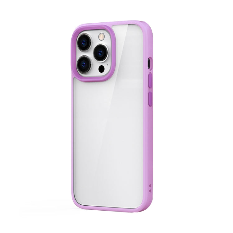 For iPhone 13 Pro Max Ming Shield Hybrid Frosted Transparent PC + TPU Scratchproof Shockproof Case