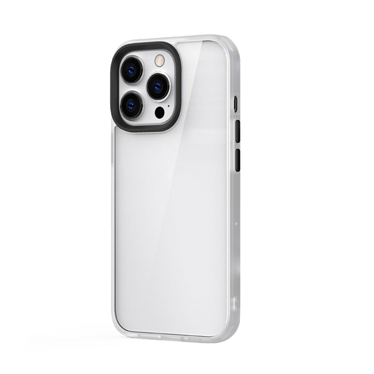 For iPhone 13 Pro Max Ming Shield Hybrid Frosted Transparent PC + TPU Scratchproof Shockproof Case