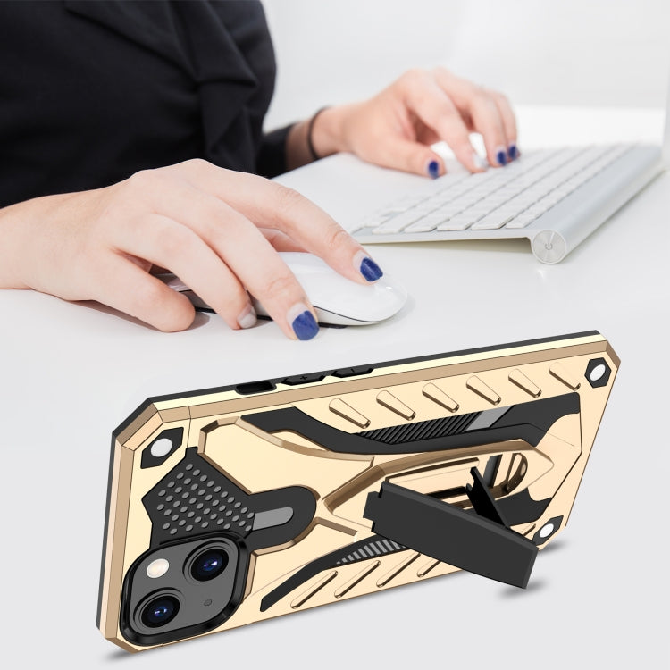 For iPhone 13 mini Shockproof TPU + PC Protective Case with Holder