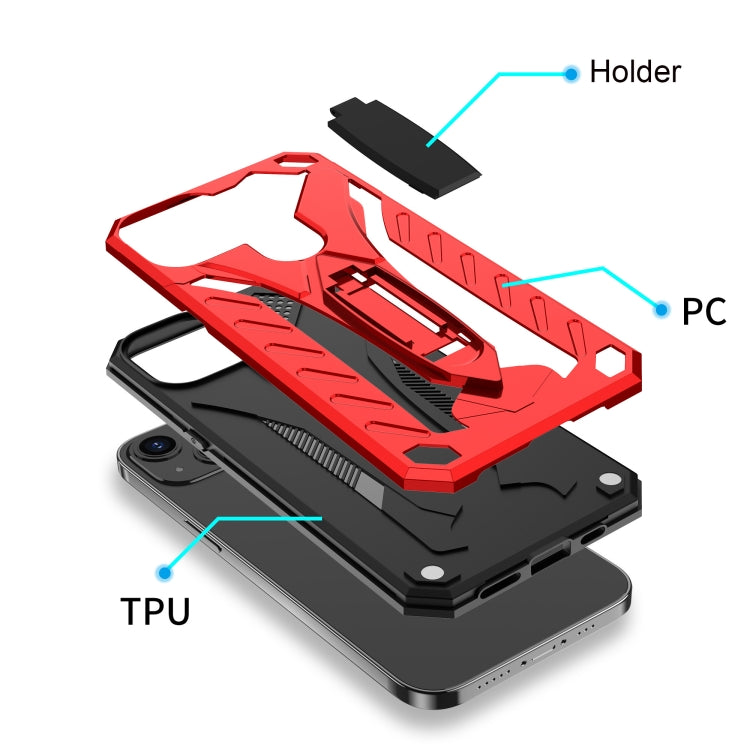 For iPhone 13 mini Shockproof TPU + PC Protective Case with Holder