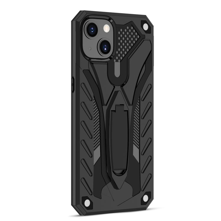 For iPhone 13 Shockproof TPU + PC Protective Case with Holder