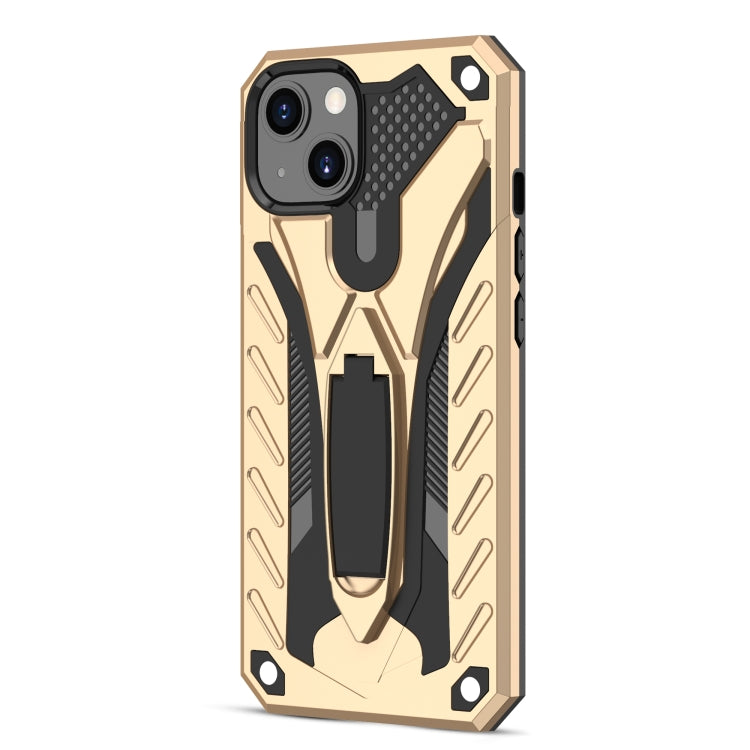 For iPhone 13 Shockproof TPU + PC Protective Case with Holder