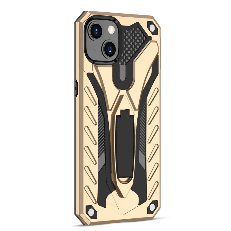 For iPhone 13 Shockproof TPU + PC Protective Case with Holder