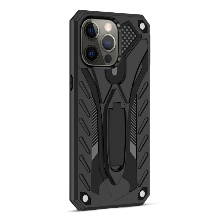 For iPhone 13 Pro Shockproof TPU + PC Protective Case with Holder
