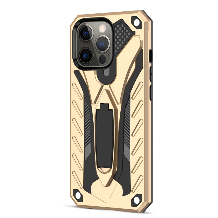 For iPhone 13 Pro Shockproof TPU + PC Protective Case with Holder