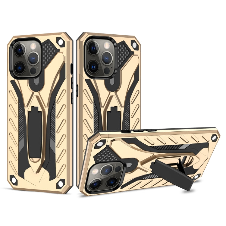 For iPhone 13 Pro Max Shockproof TPU + PC Protective Case with Holder