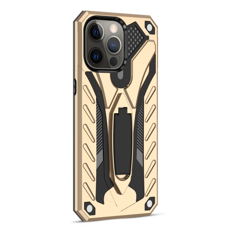 For iPhone 13 Pro Max Shockproof TPU + PC Protective Case with Holder