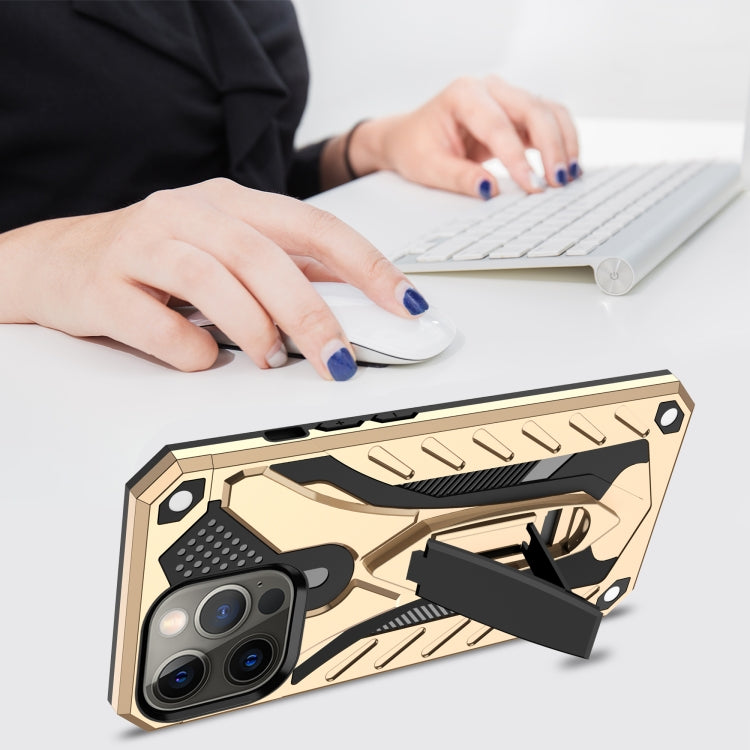 For iPhone 13 Pro Max Shockproof TPU + PC Protective Case with Holder