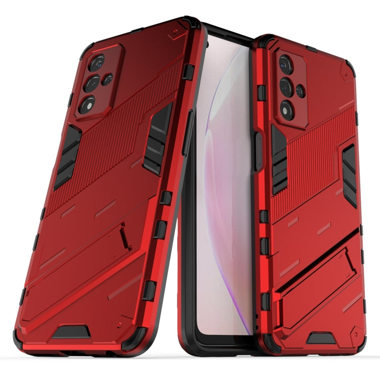 For OPPO A93s 5G Punk Armor 2 in 1 PC + TPU Shockproof Case with Invisible Holder