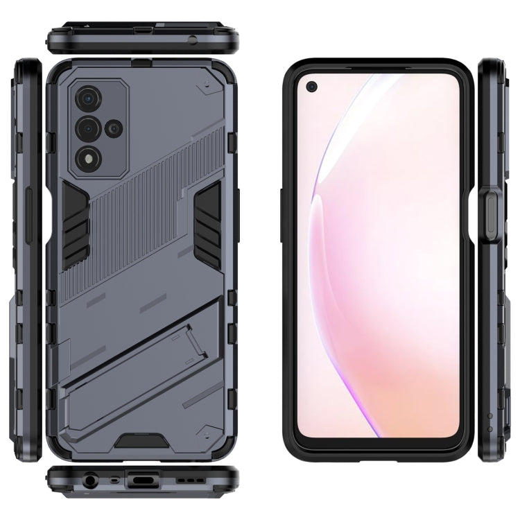 For OPPO A93s 5G Punk Armor 2 in 1 PC + TPU Shockproof Case with Invisible Holder