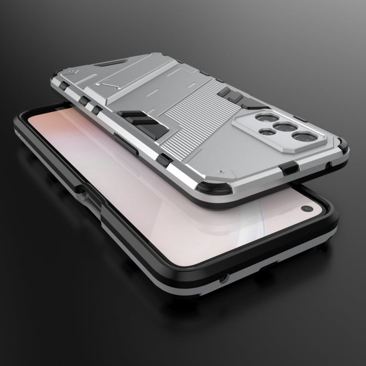 For OPPO A93s 5G Punk Armor 2 in 1 PC + TPU Shockproof Case with Invisible Holder