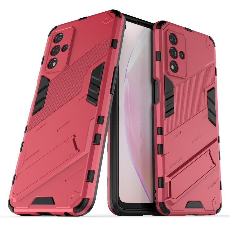 For OPPO A93s 5G Punk Armor 2 in 1 PC + TPU Shockproof Case with Invisible Holder